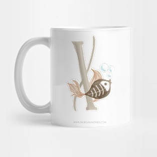 X for X-ray Fish Mug